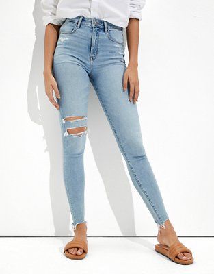 AE Ne(x)t Level Ripped Highest Waist Jegging | American Eagle Outfitters (US & CA)