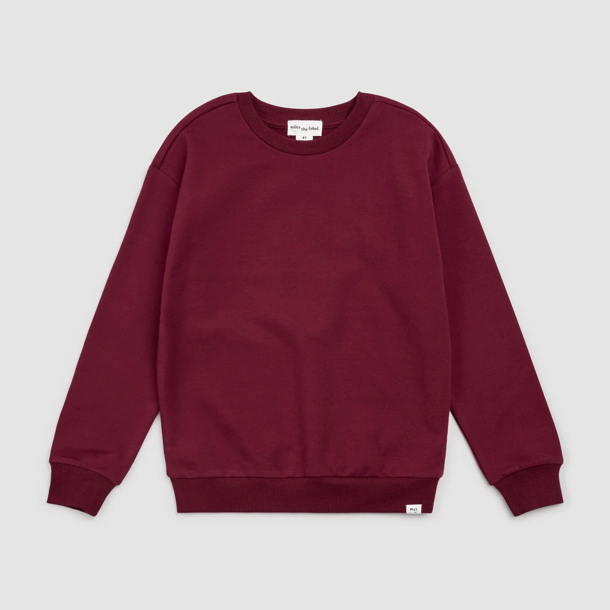 Burgundy Miles Basics Sweatshirt | Miles The Label