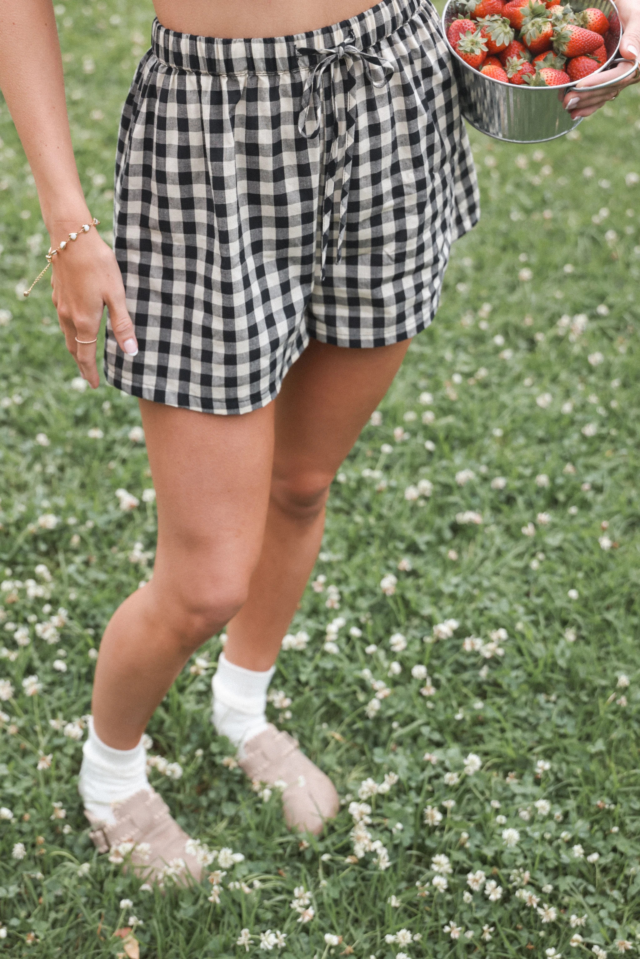 Rory Shorts - Black Gingham | Petal & Pup (US)