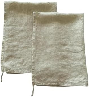 Linen Kitchen Dish Towels - 20 x 27 inch – 100% Pure Stonewashed Linen Hand Towel/Tea Towel - S... | Amazon (US)