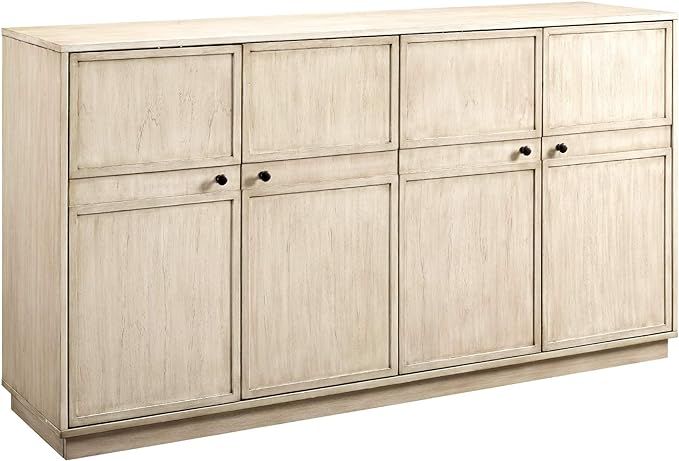 Walker Edison Alden Versatile 4 Door Framed-Storage-Sideboard, 62 Inch, Birch | Amazon (US)