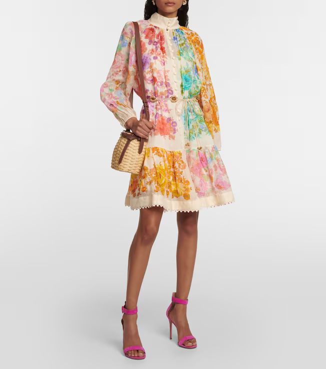 Raie floral ramie minidress | Mytheresa (US/CA)