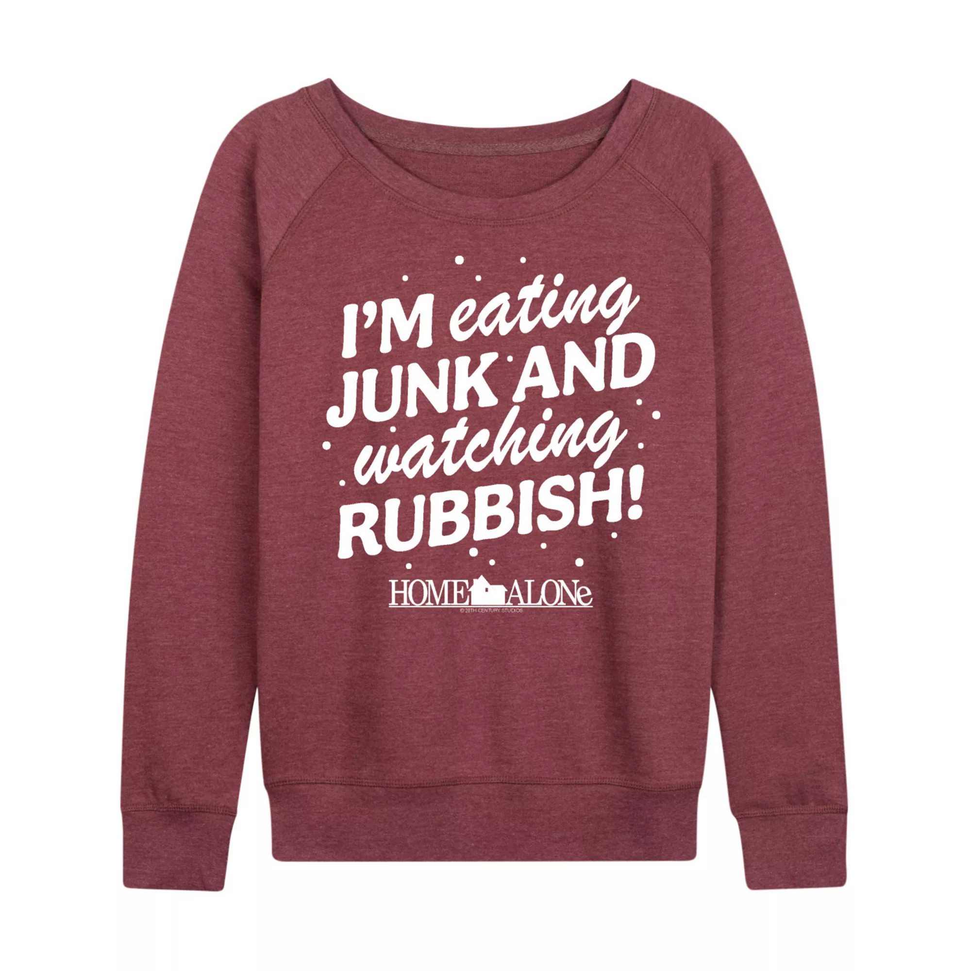 Women's Home Alone Junk & Rubbish French Terry Long Sleeve Tee | Kohl's