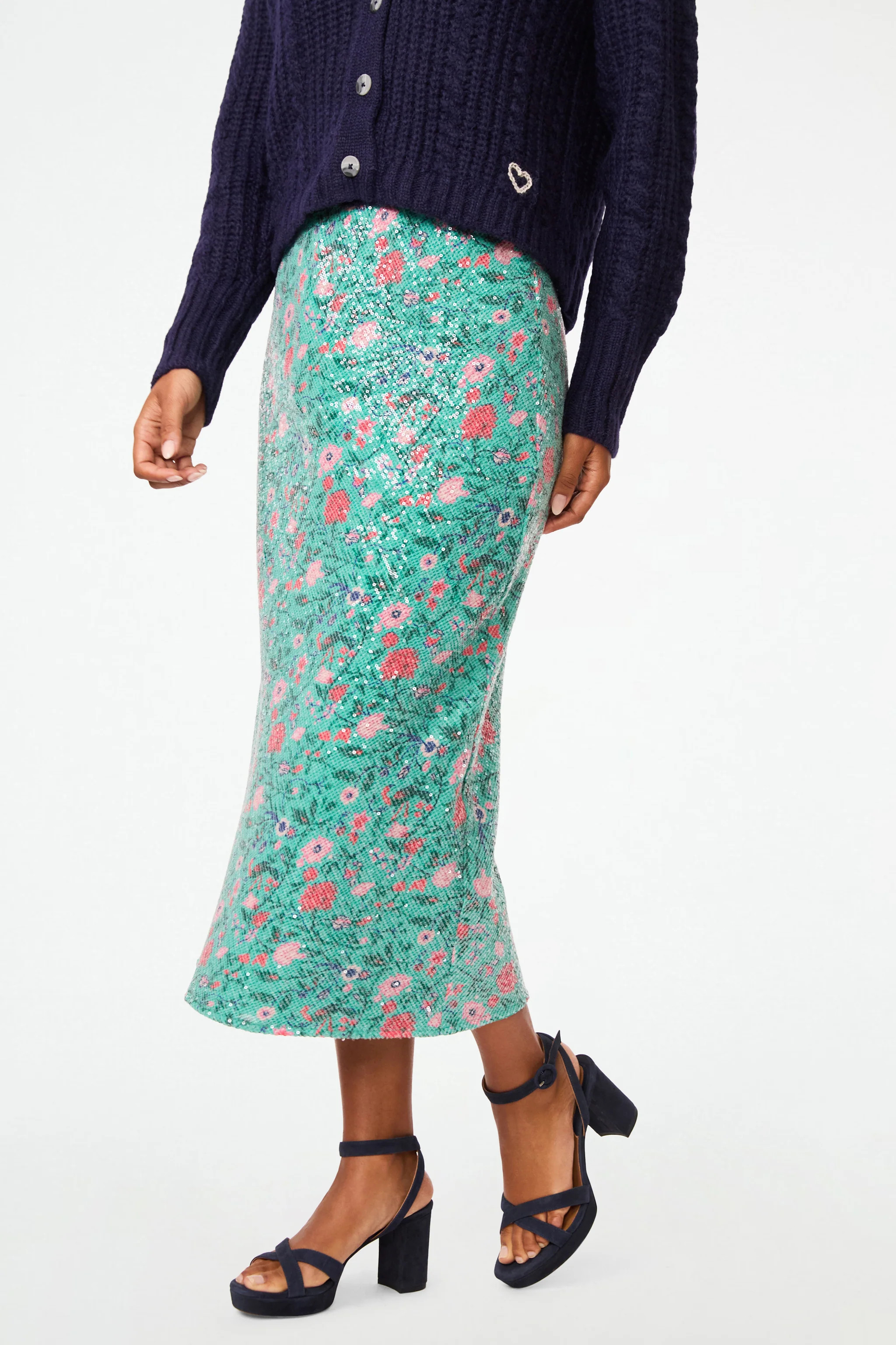 Pavone Floral Natalie Skirt | Roller Rabbit | Roller Rabbit