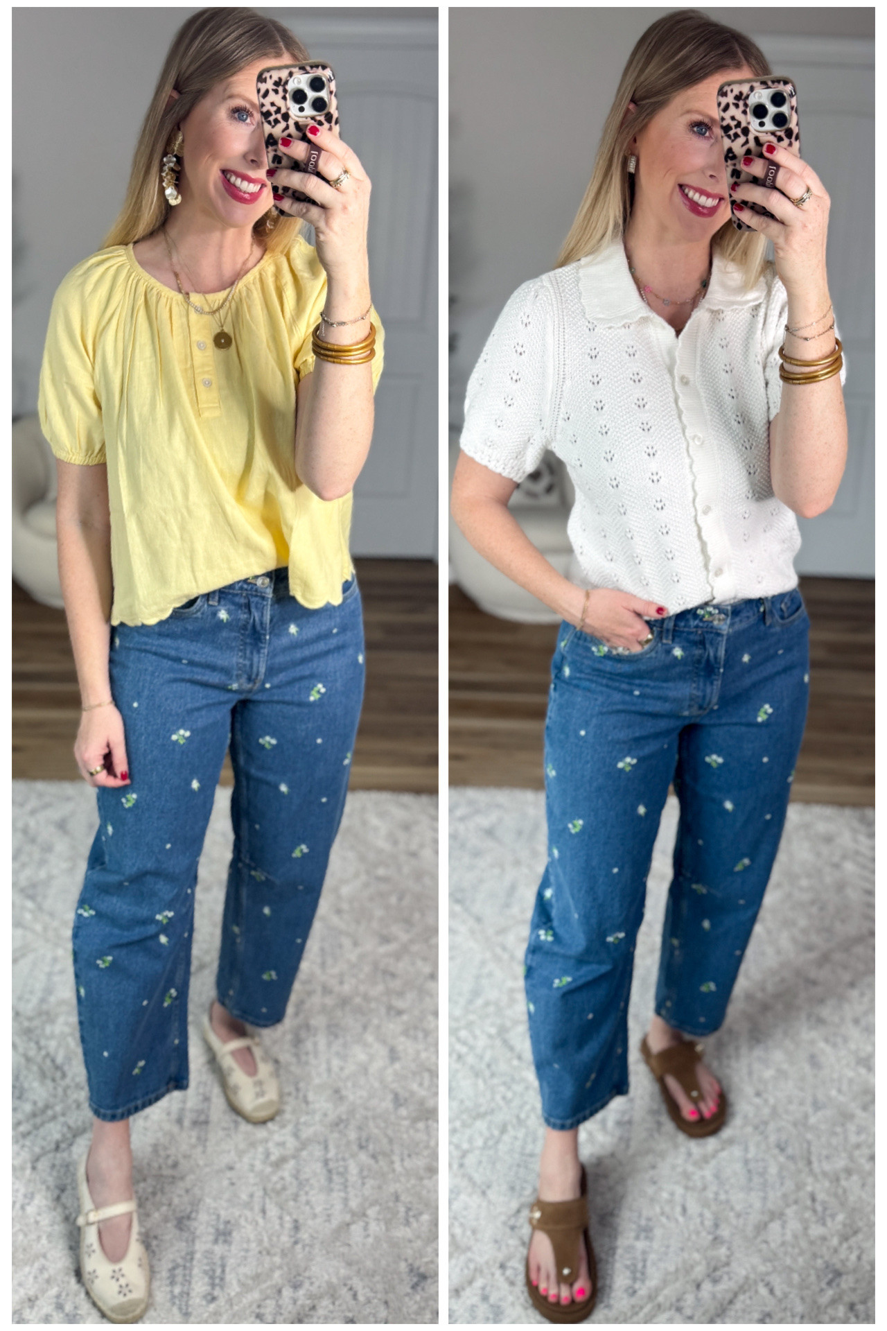 2 ways to style these floral embroidered jeans from Walmart! 

#LTKgrwm #LTKootd #LTKmomlife