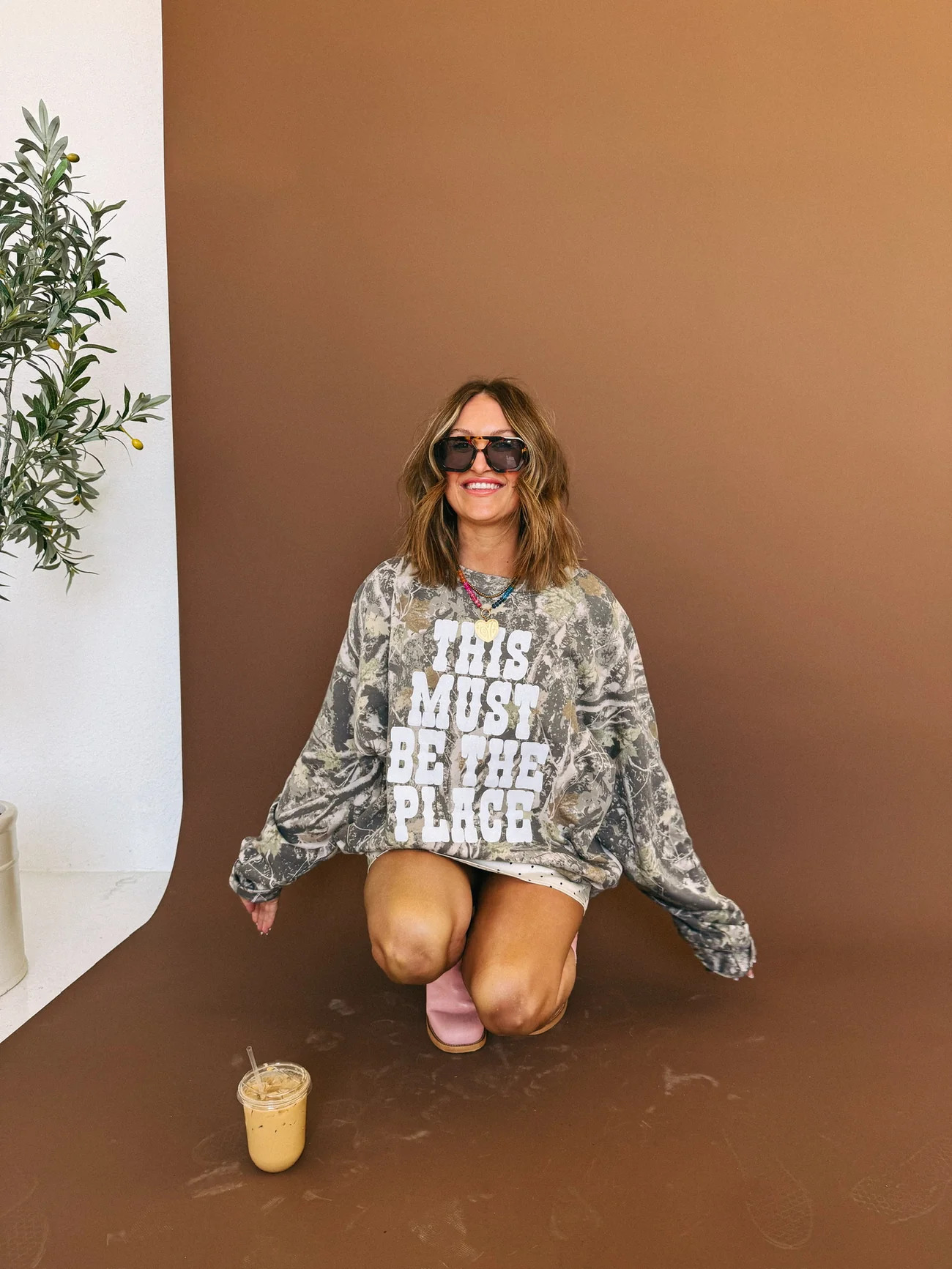 ETTA OG | this must be the place camo sweatshirt | Etta+East