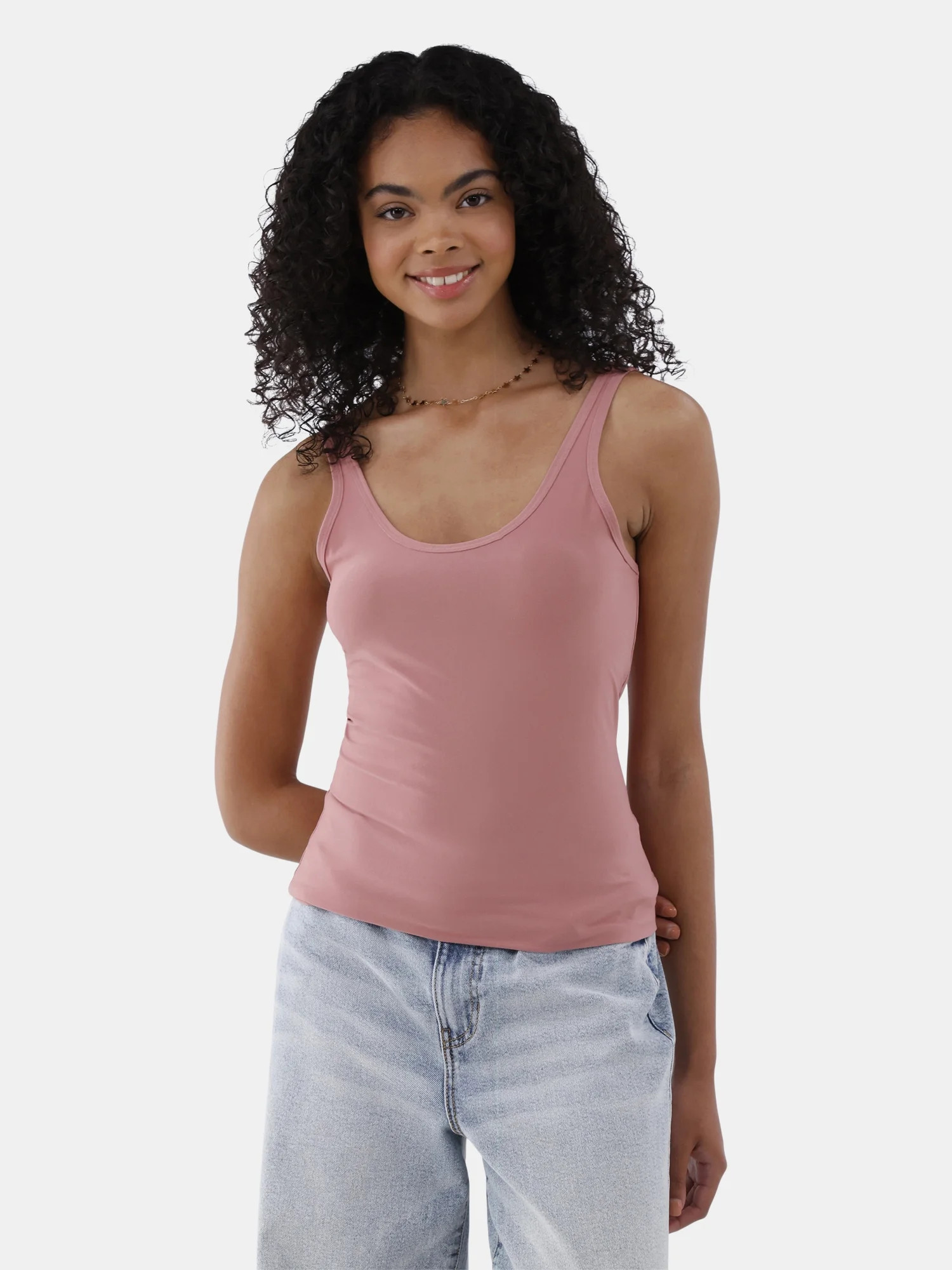 No Boundaries Scoop Neck Tank Top, Women’s - Walmart.com | Walmart (US)