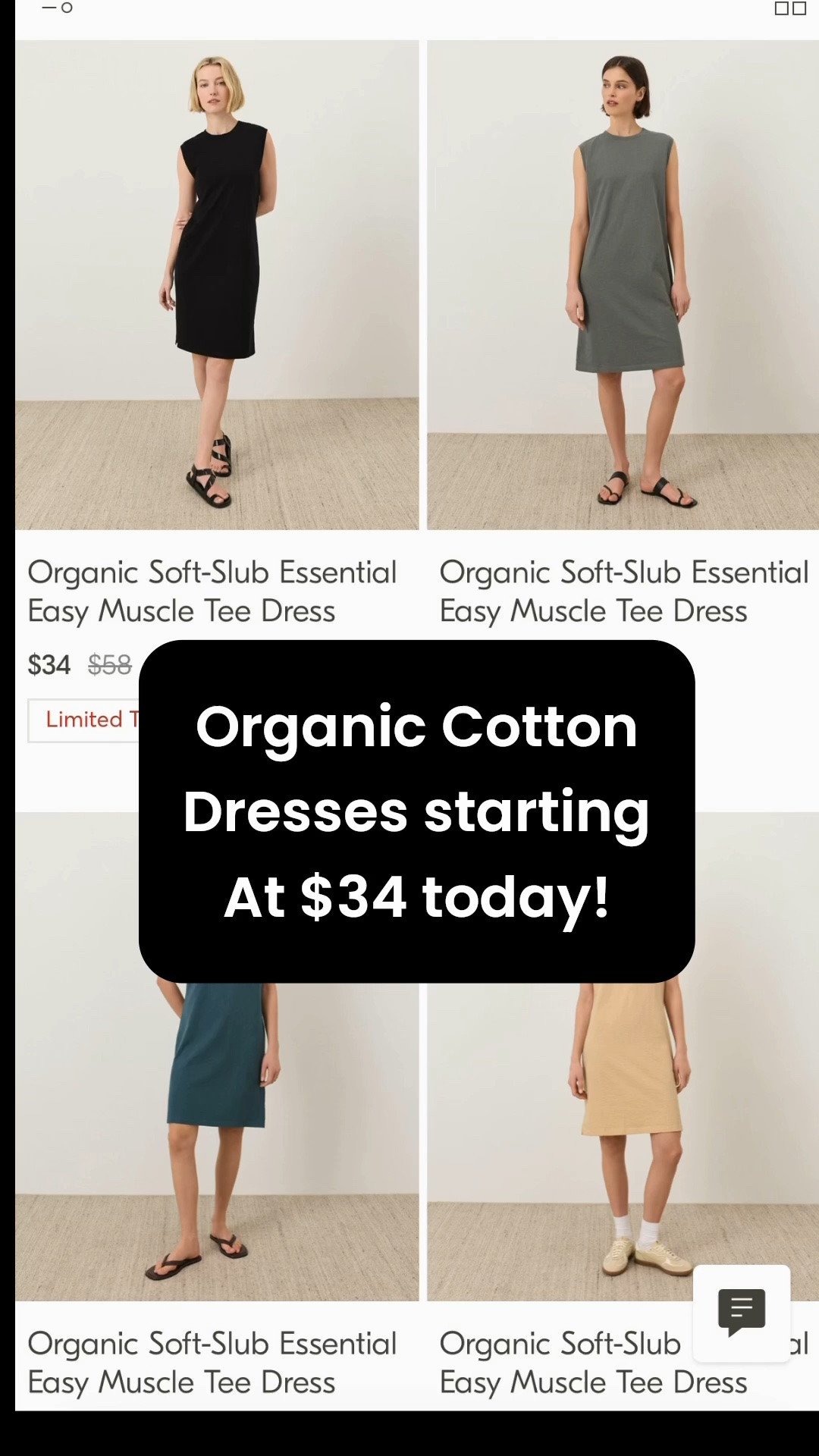 Organic Cotton Dresses starting at $34 this weekend. 

#organiccotton #pact

#LTKSaleAlert #LTKSeasonal