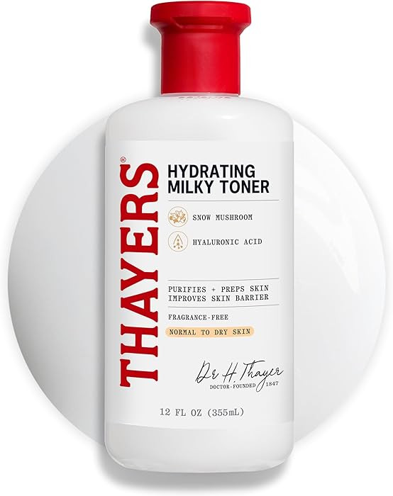 THAYERS Milky Face Toner Skin Care with Snow Mushroom Tremella and Hyaluronic Acid, Natural Gentl... | Amazon (US)
