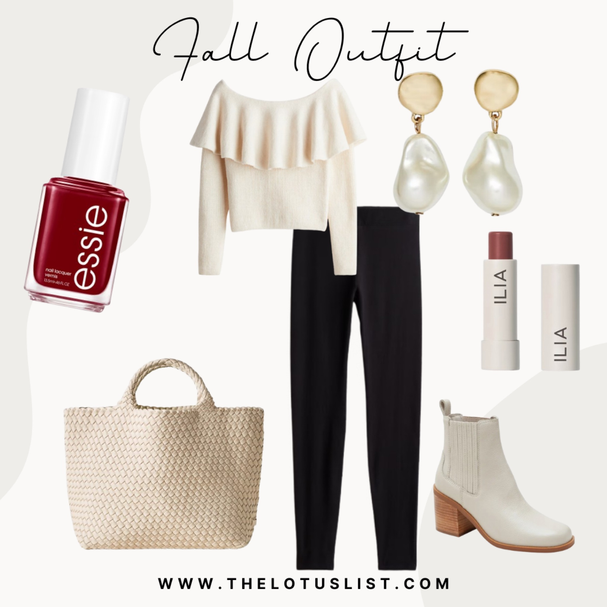 Fall Outfit

Ltkfindsunder100 / ltkfindsunder50 / LTKitbag / LTKshoecrush / LTKbeauty / fall outfit / fall outfits / autumn outfit / autumn outfits / black leggings / leggings / off the shoulder sweater / white off the shoulder sweater / white sweater / sweater / sweaters / autumn sweater / fall sweater / fall sweaters / ilia beauty / ilia / Nordstrom / Nordstrom finds / H&M / Saks fifth Avenue / Ulta / Target / Target finds / pearl earrings / gold pearl earrings / gold earrings / gold jewelry / burgundy nail polish / nail polish / Essie nail polish / white booties / boots / booties / ankle boots / white boots / white ankle boots 

#LTKSaleAlert #LTKSeasonal #LTKStyleTip