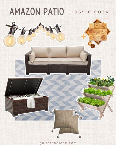 Amazon patio decor. Patio ideas. Outdoor furniture. 

#LTKSeasonal #LTKsalealert #LTKhome