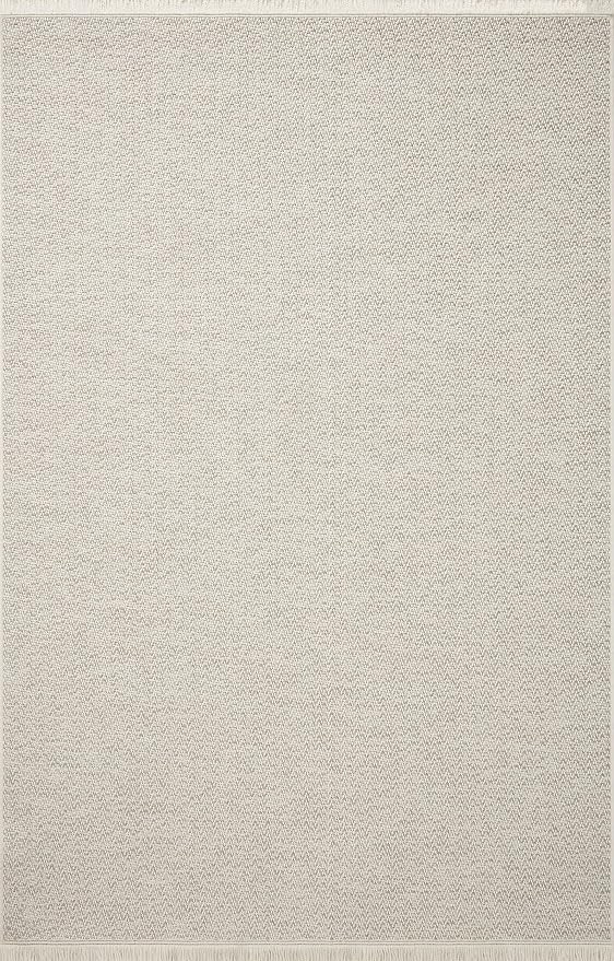 Loloi Amber Lewis x Loloi Malibu Collection MAB-01 Ivory / Dove, 7'-8" x 10', Indoor/Outdoor, Are... | Amazon (US)