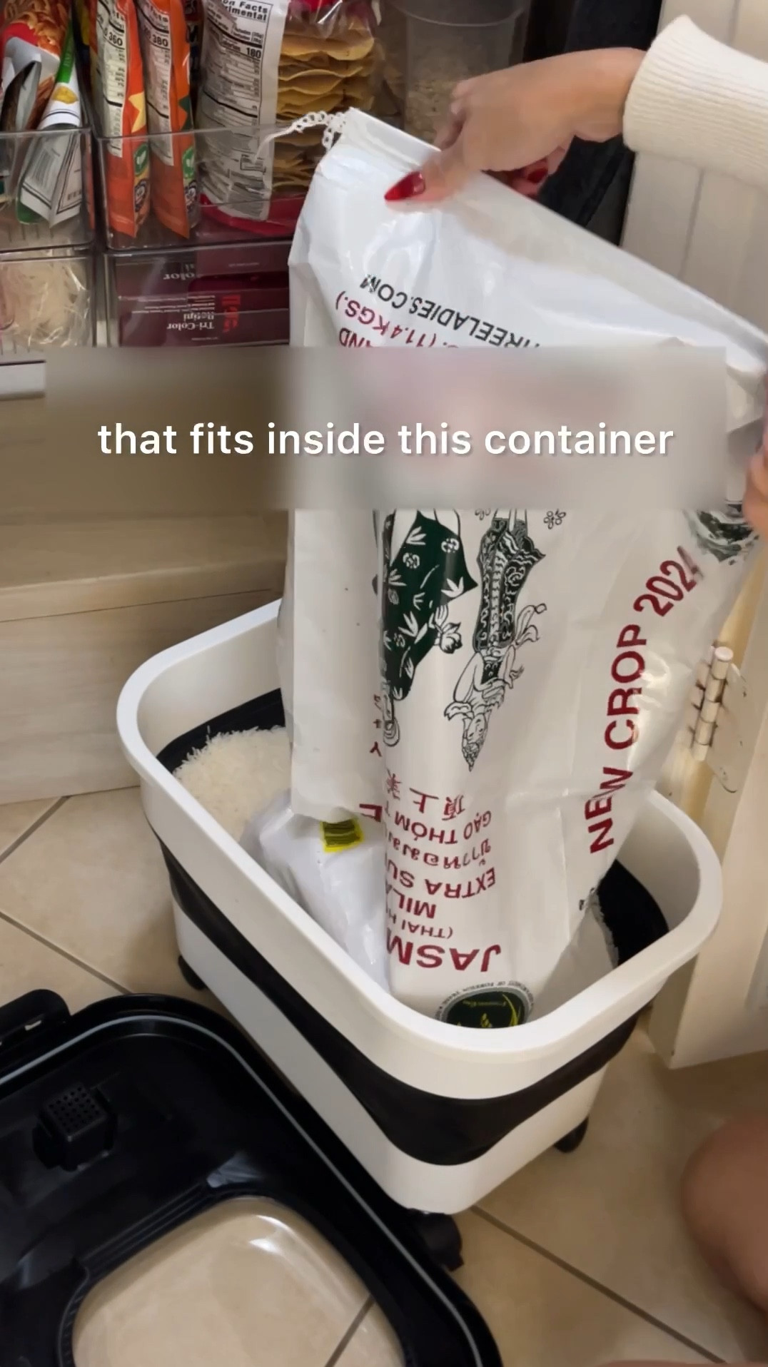 One way to feed a family for less? 🍚 RICE. You can do just about anything with it, and I like to buy in bulk to get the best jasmine rice available to have on hand all season long. 

In order to keep the rice, fresh and flavorful, I recommend storing it in a container like this which has rubber seals to help keep air out and a convenient fliptop so you can easily scoop from the container. This food storage container is also collapsible and has wheels, which come in handy when I roll the container in and out to refill the rice. 

Related: large food storage, rice storage container, grain storage, collapsible bin, 25lb bag, kitchen storage, dog food container, jumbo food storage bin, pantry organization, pantry storage, jasmine rice

#LTKHome #LTKFamily #LTKGiftGuide