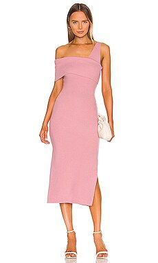 Line & Dot Sylvie Sleeveless Midi Dress in Rose from Revolve.com | Revolve Clothing (Global)
