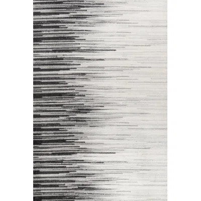 Spann Abstract Black/Cream Area Rug Gracie Oaks Rug Size: Rectangle 7'8" x 10' | Wayfair North America