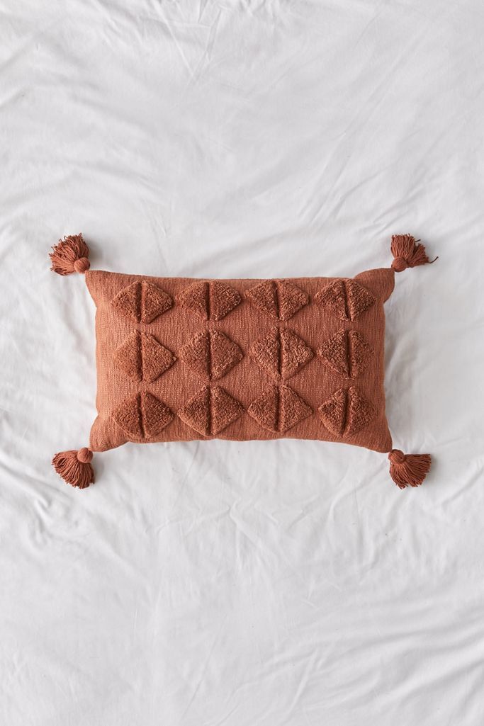 Diamond Tufted Bolster Pillow | Urban Outfitters (US and RoW)