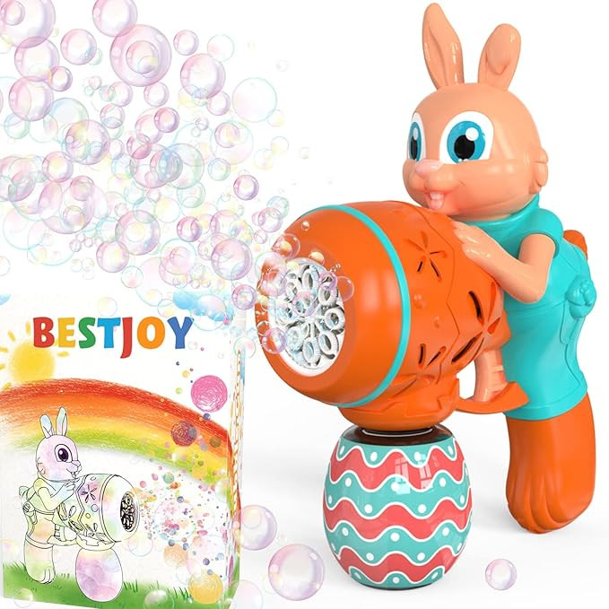 Bubble Gun Outdoor Toys for Kids - Bunny Bubble Machine Easter Basket Stuffers Gifts for Boys & G... | Amazon (US)