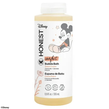 The Honest Company Foaming Bubble Bath, Disney’s Mickey Mouse Comfort Sweet Cream, 12 fl Oz | Walmart (US)