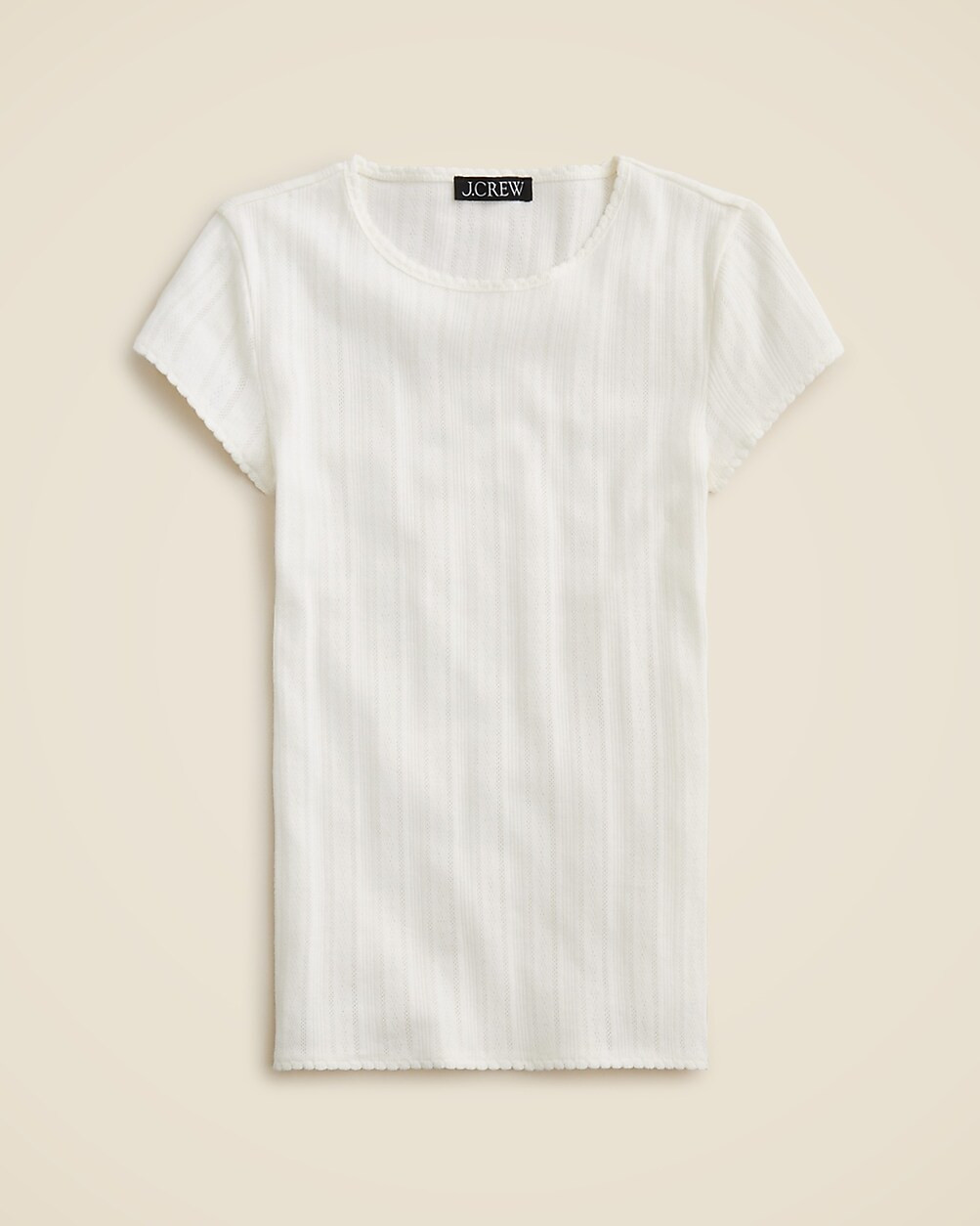 Pointelle short-sleeve T-shirt | J. Crew US