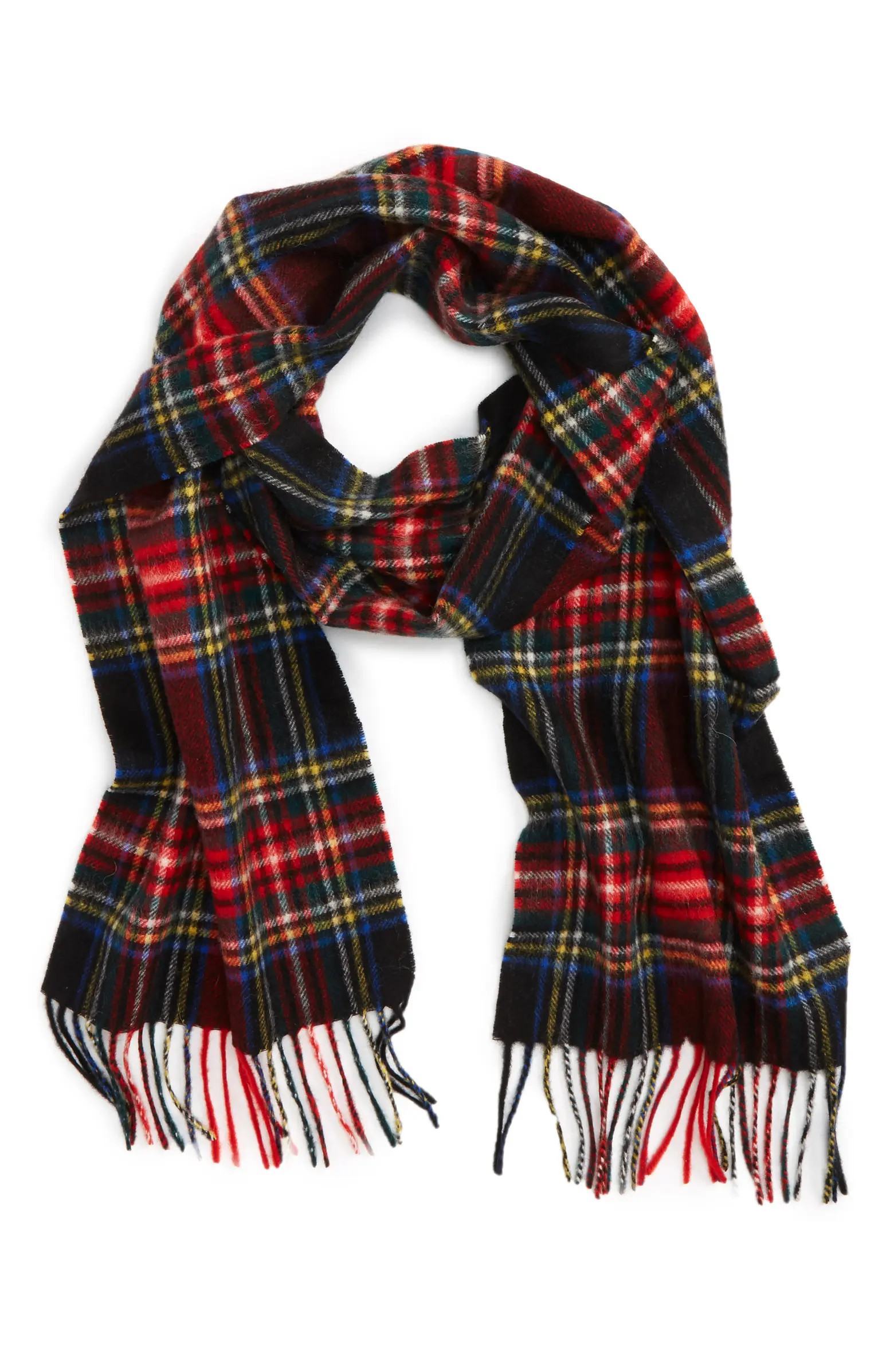 New Check Lambswool & Cashmere Scarf | Nordstrom