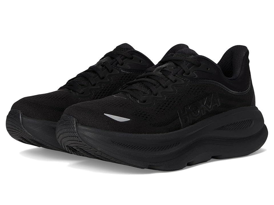 Hoka Bondi 9 Women's Shoes Black/Black : 6.5 EE - Extra Wide, Synthetic | Zappos