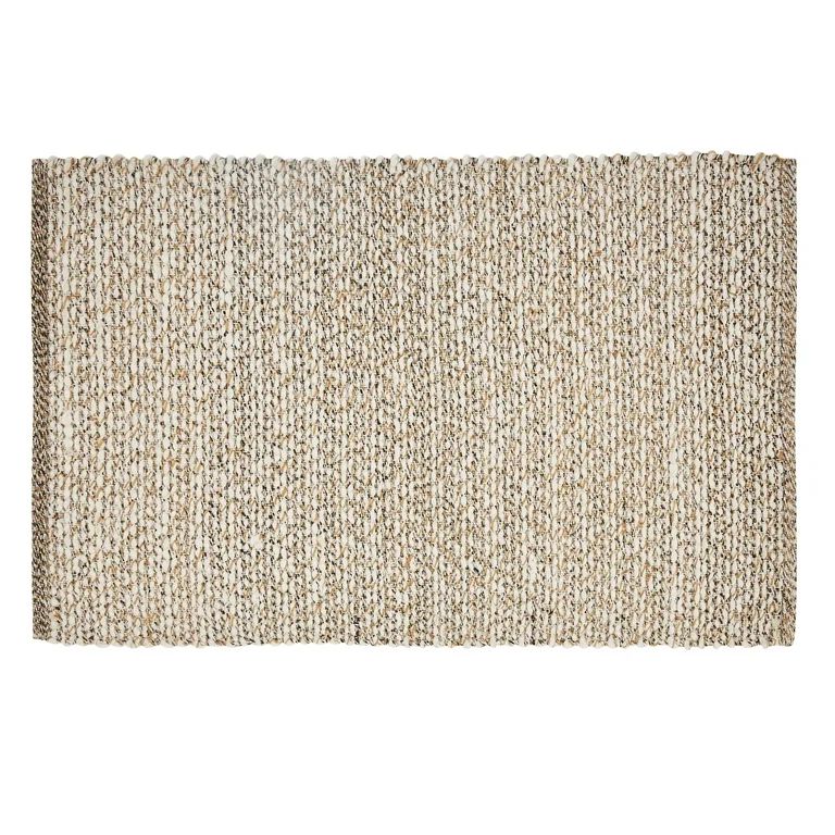 Beautiful Woven Boucle Scatter Rug by Drew Barrymore, 27" x 45", Ivory/Brown - Walmart.com | Walmart (US)