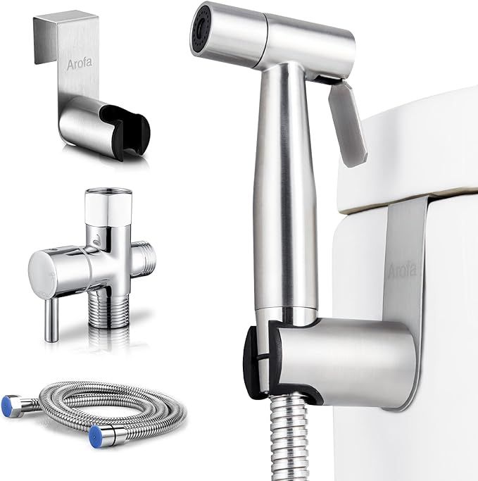 Arofa Handheld Toilet Bidet Sprayer for Toilet-Adjustable Water Pressure Control with Bidet Hose ... | Amazon (US)
