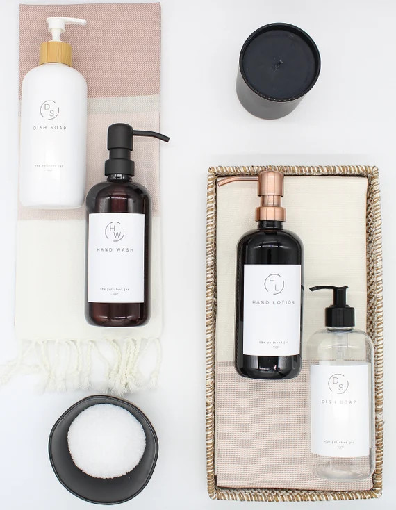 Plastic Bottle  Amber/clear/white/black Bottle Soap Dispenser | Etsy | Etsy (US)