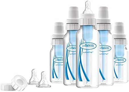 Amazon.com: Dr. Brown's Natural Flow Newborn Gift Set with 4oz & 8oz Anti-Colic Baby Bottles, Lev... | Amazon (US)