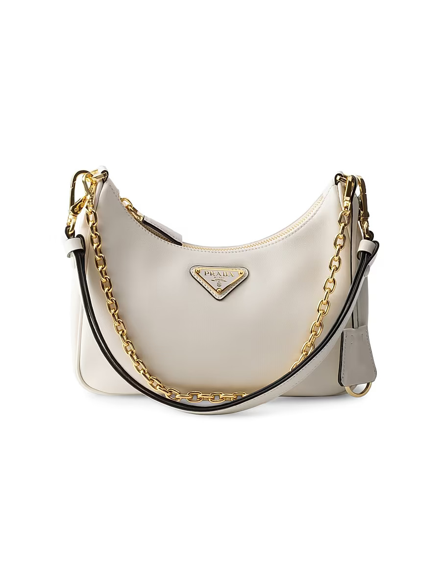 Women's Re-Edition Leather Mini-Bag - White | Saks Fifth Avenue