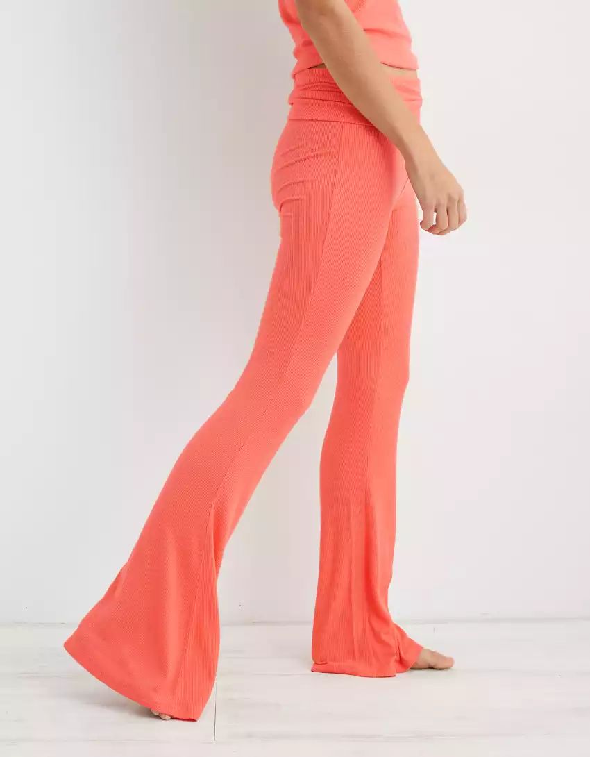 Aerie Real Soft Foldover Flare Pant | Aerie