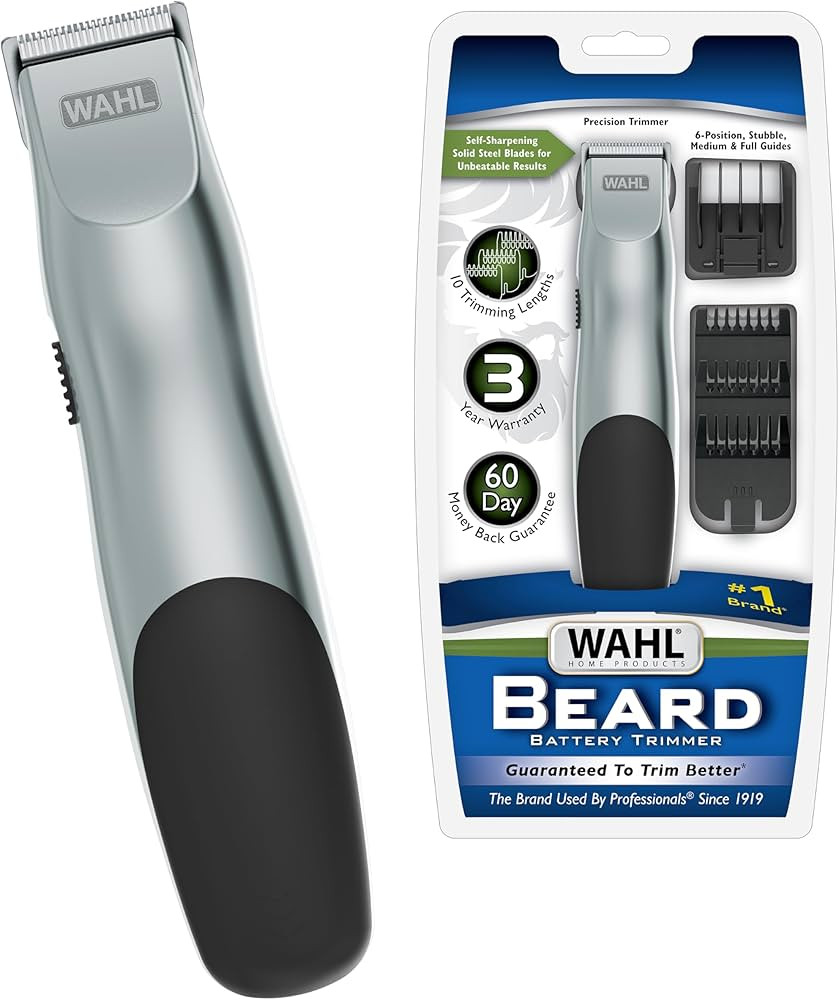 Wahl Groomsman Battery Operated Facial Hair Trimmer for Beard & Mustache Trimming Including Light... | Amazon (US)