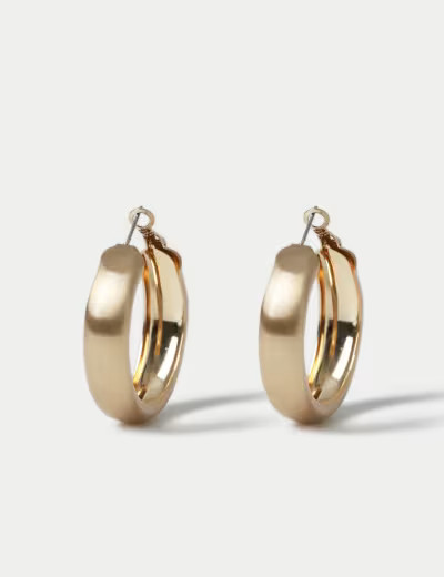 Stainless Steel Chubby Hoop Earrings | Autograph | M&S | Marks & Spencer (UK)