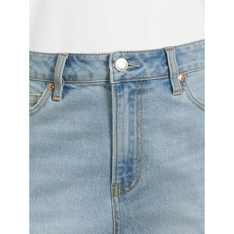 No Boundaries High Rise Straight Leg Jeans, Women's | Walmart (US)