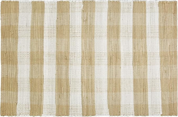 GLAMBURG Cotton Buffalo Check Plaid Rugs Washable, Checkered Rug Welcome Door Mat 22x34 Rug for K... | Amazon (US)