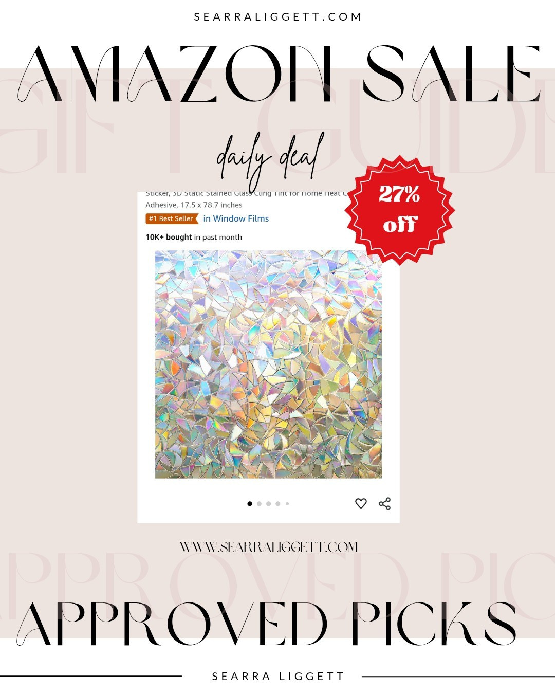 Our bathroom window cling is on sale! Making it only $5!! It makes the most magical rainbows and provides some whimsical privacy 

#LTKHome #LTKSaleAlert