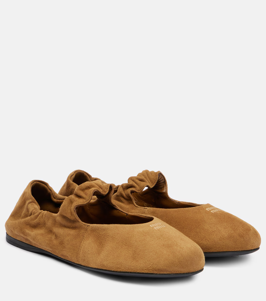 Ruches suede Mary Jane flats | Mytheresa (US/CA)