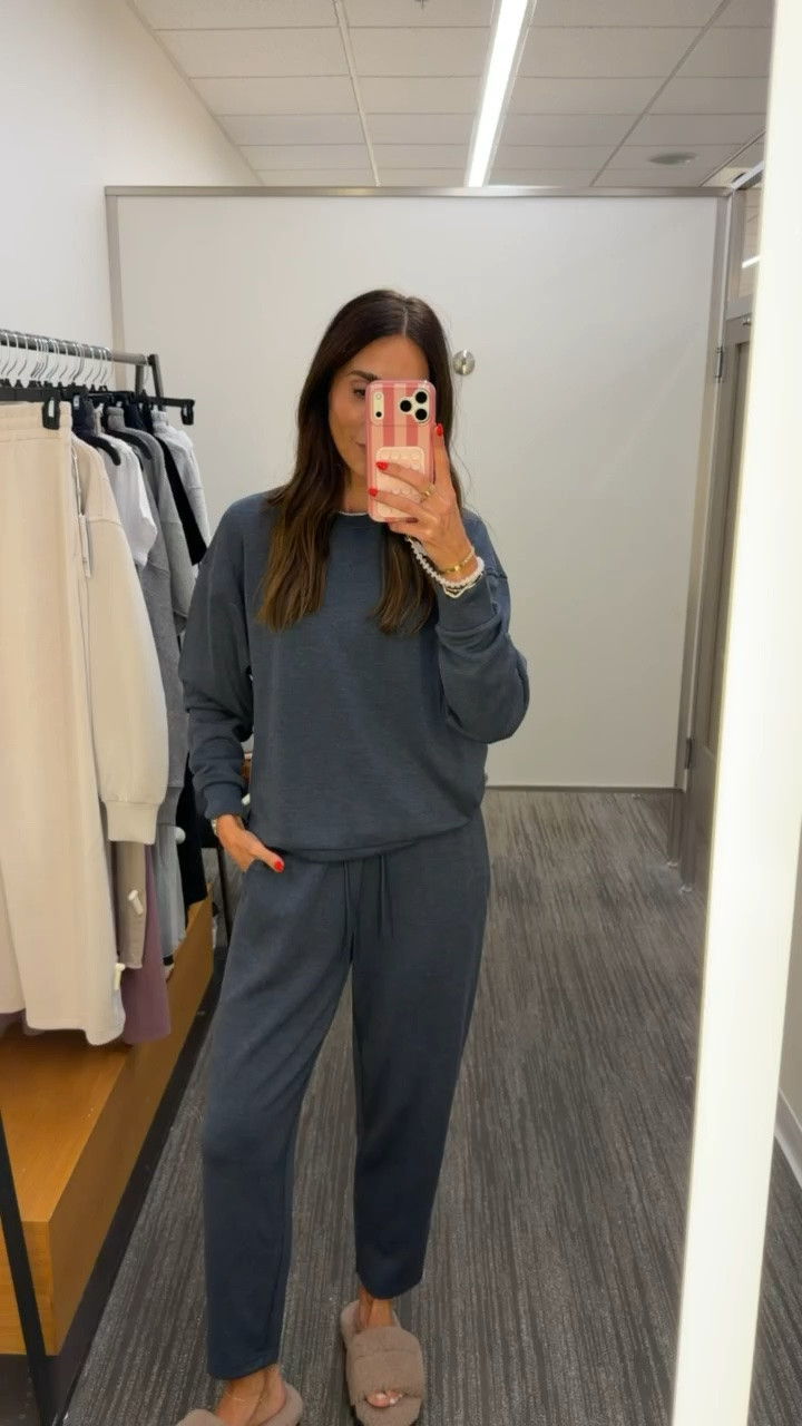 Nordstrom Anniversary Sale, nsale. I'm wearing size XS in sweatshirt snd S in pants.

#LTKSaleAlert #LTKOver40