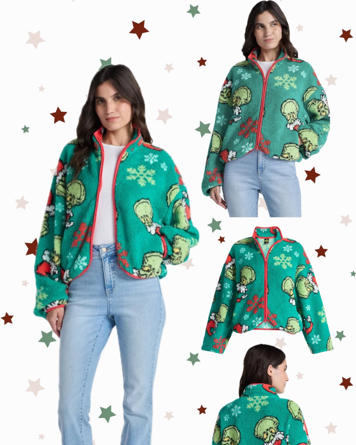 HOW CUTE IS THIS GRINCH FLEECE JACKET?! #christmas #grinch #christmasjacket #christmassoutfit

#LTKGiftGuide #LTKHoliday #LTKSeasonal
