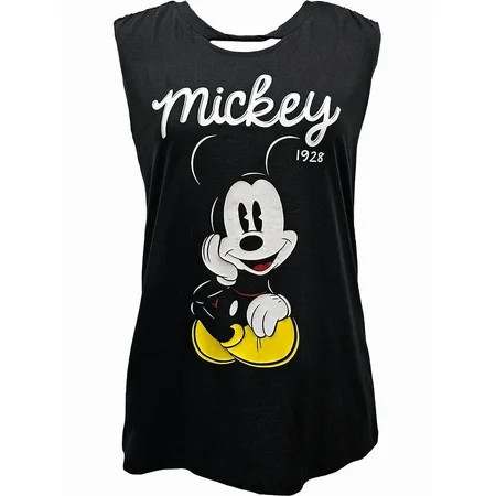 Disney Mickey Mouse Junior Ladies Twisted Neck Tank S-XL | Walmart (US)
