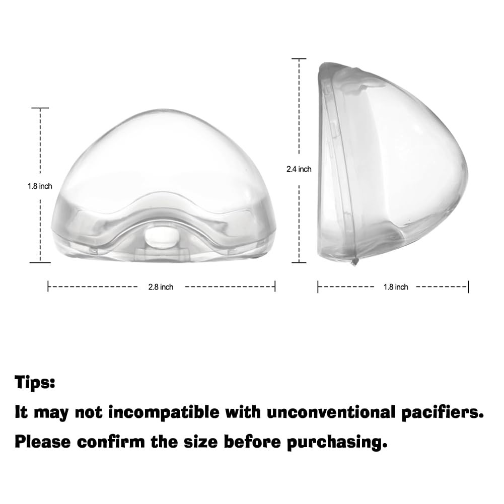 Accmor Pacifier Case, Pacifier Holder Case, Pacifier Container for Travel, BPA Free, Transparent,... | Amazon (US)