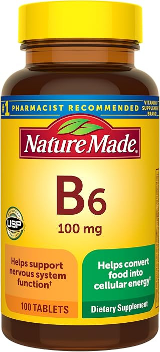 Nature Made Vitamin B6 100mg, 100 Tablets | Amazon (US)
