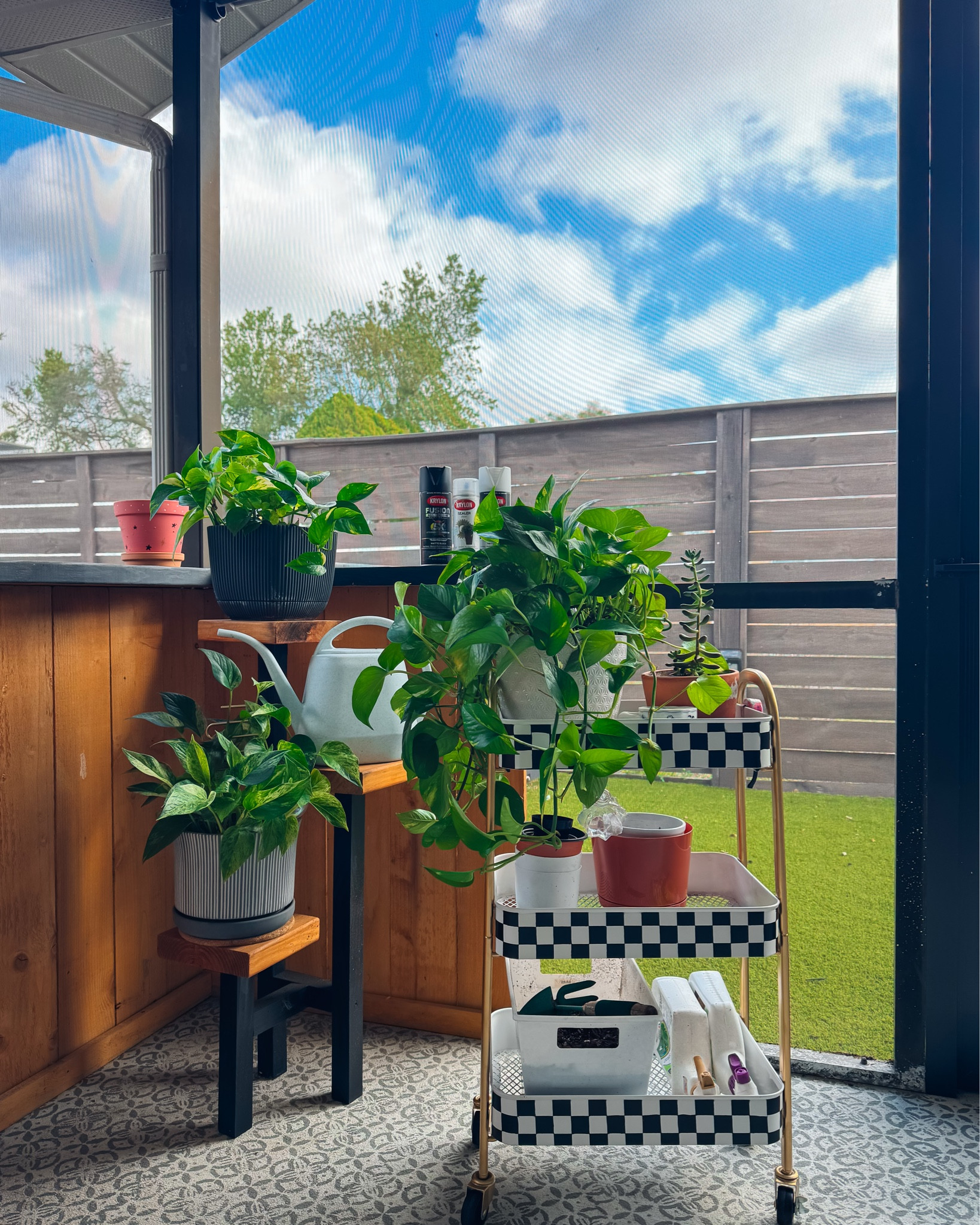 Mackenzie-Child’s inspired black and white checkered cart. Itching to get my garden started! This cart makes the best planting supply cart  

#LTKWatchNow #LTKHome #LTKSeasonal