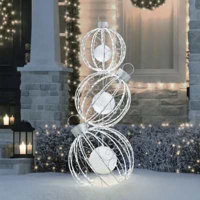 Member's Mark 62" Pre-Lit Rotating Ornament Décor - Cool White | Sam's Club