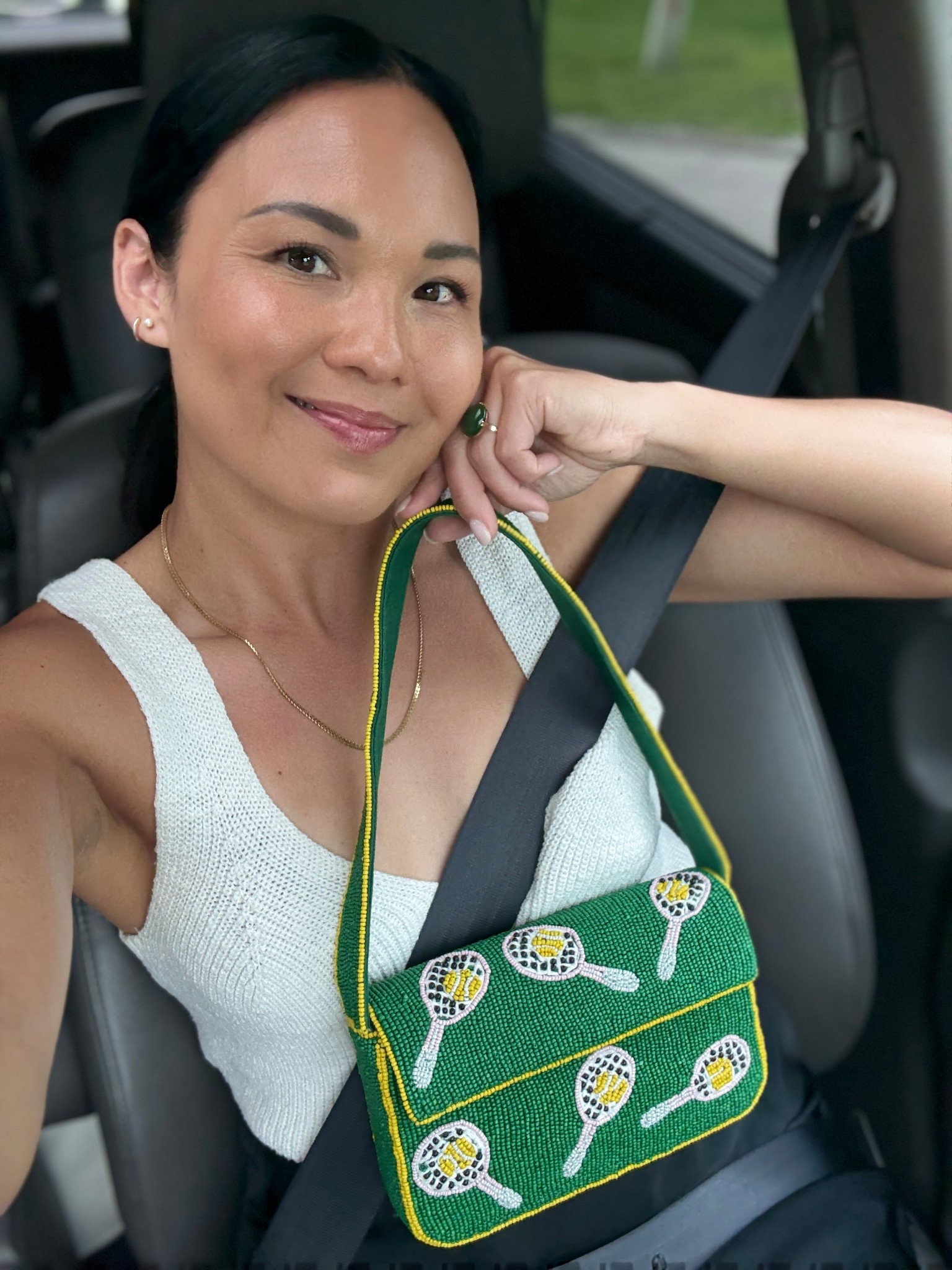 I added this CUTE tennis purse to my cart SO fast! Obsessed. Also loving my tiny pearl studs and mini gold huggie earrings! 

#LTKActive #LTKSeasonal #LTKItBag