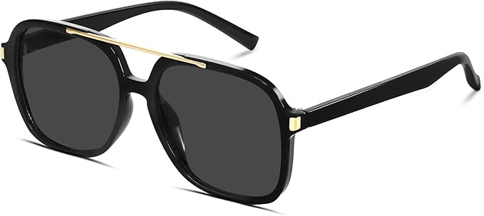 Retro Aviator Sunglasses for Women Men 2026 Square Top Bar Sun Glasses Sunnies 70s Lightweight Sh... | Amazon (US)