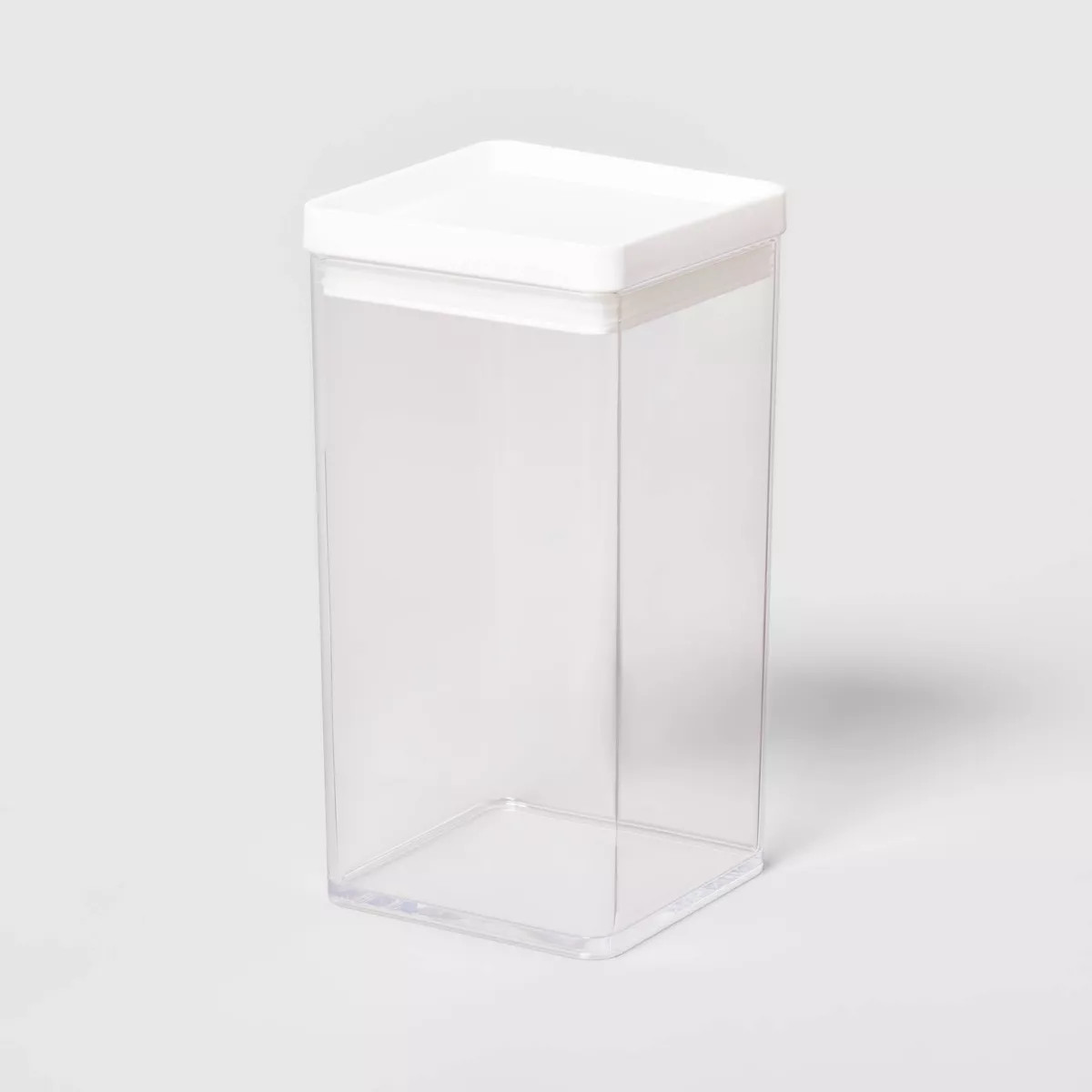 4&quot;W X 4&quot;D X 8&quot;H Plastic Food Storage Container Clear - Brightroom™ | Target