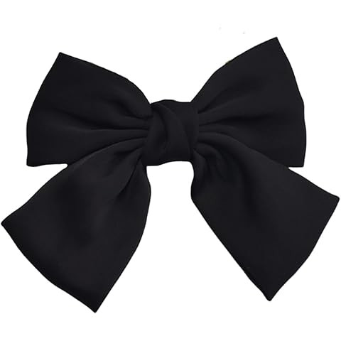 Andelaisi Vintage Satin Velvet Ribbon Bowknot Hairclips - Large Decorative Hair Accessories for W... | Amazon (US)