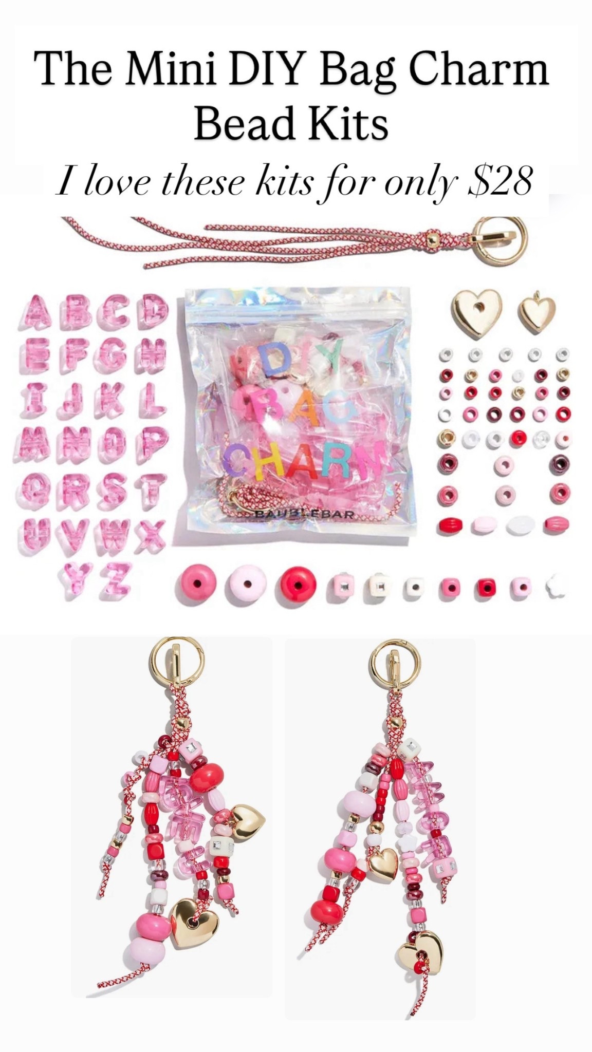 The Mini DIY Bag Charm Bead Kits are $28

#LTKGiftGuide #LTKHoliday