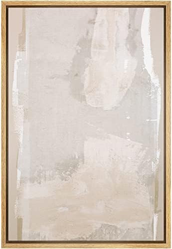 SIGNWIN Framed Canvas Print Wall Art Pastel Grunge Watercolor Gray Landscape Abstract Shapes Illu... | Amazon (US)